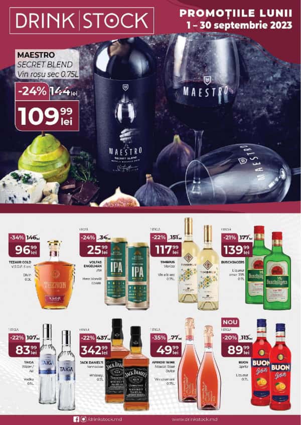 Drink Stock: Promoțiile lunii septembrie
