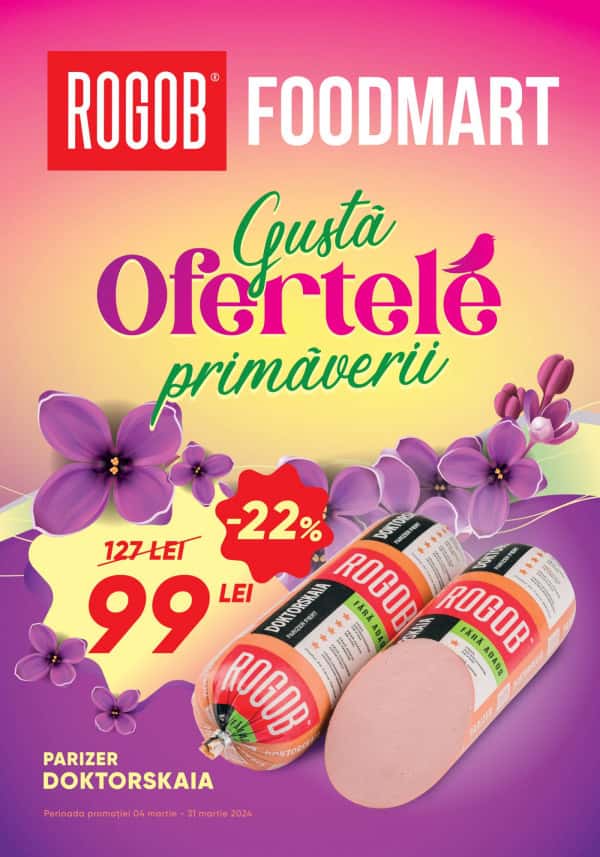 Rogob: Reducerile lunii martie