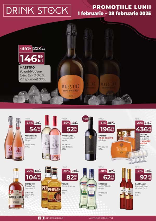 Drink Stock: Promoțiile lunii februarie