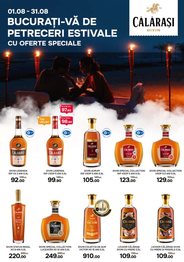 Călărași Divin: Ofertele lunii august
