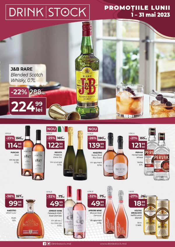 Drink Stock: Promoțiile lunii mai