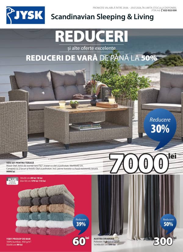 JYSK: Oferta lunii iulie