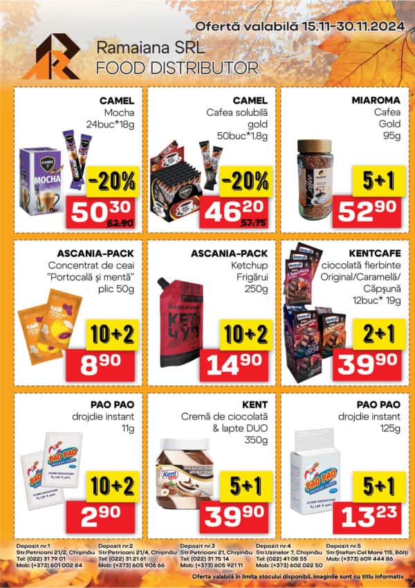 Ramaiana: Oferta lunii noiembrie 15.11-30.11
