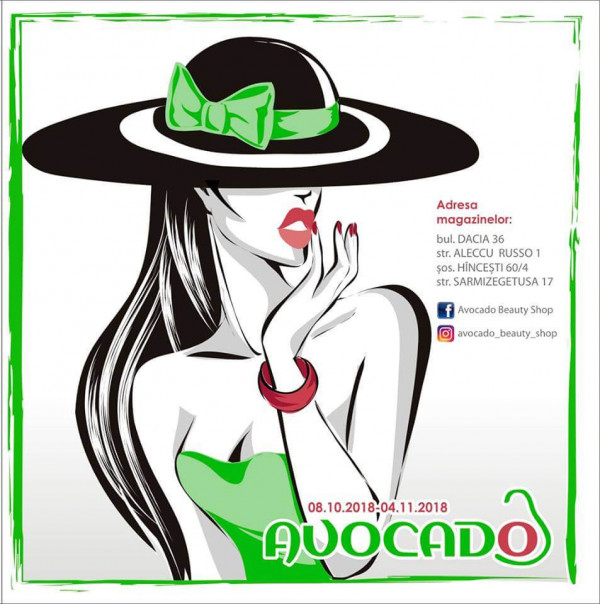 Broșură de la Avocado Beauty Shop