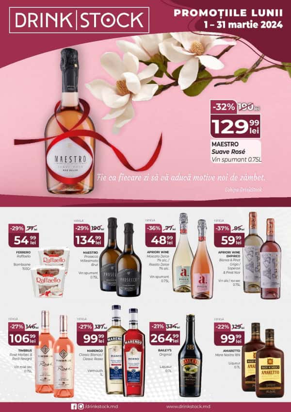 Drink Stock: Promoțiile lunii martie