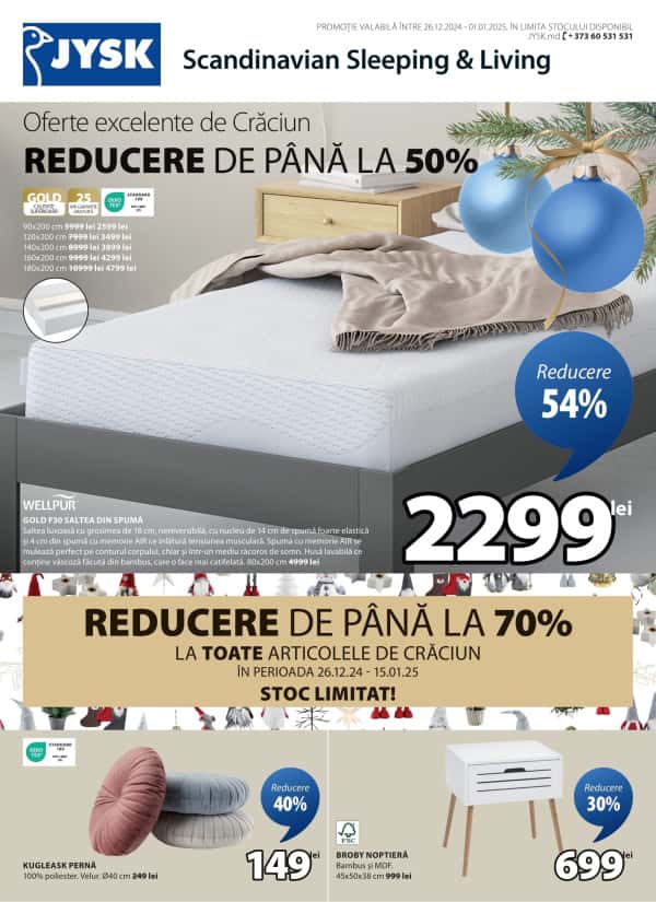 JYSK: Ofertă specială de sărbători
