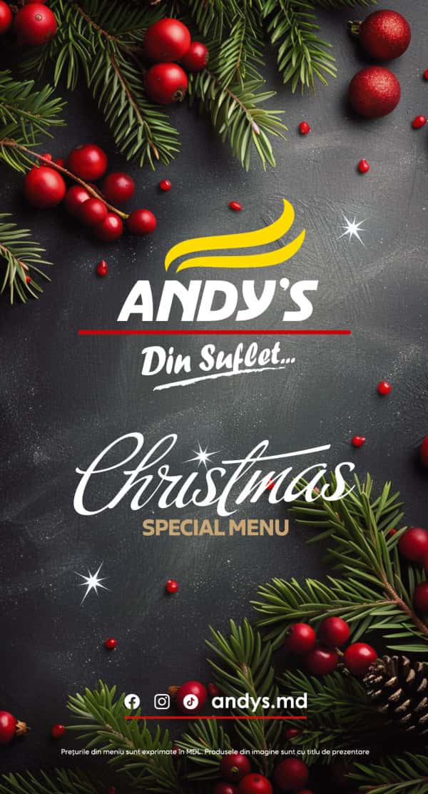 CHRISTMAS MENU ANDY'S