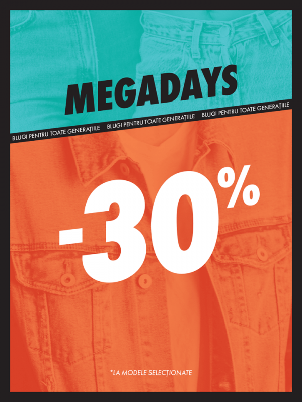 Megadays în rețeaua de magazine Aridon!