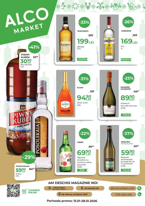 Alcomarket: Reduceri de iarnă