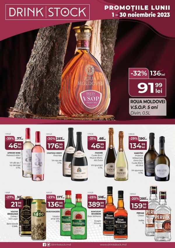Drink Stock: Promoțiile lunii noiembrie