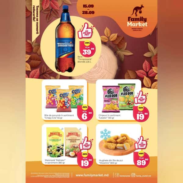 Family Market: Toamna se numără reducerile