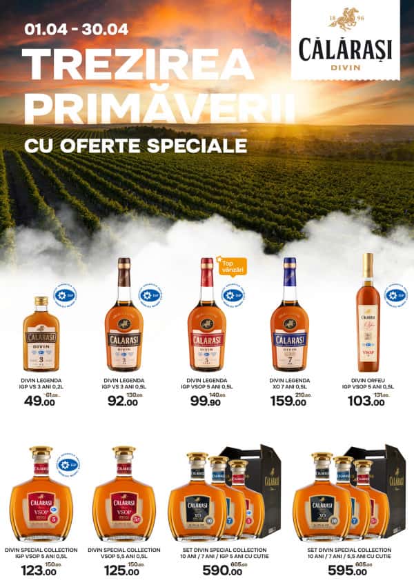 Călărași Divin: Ofertele lunii aprilie
