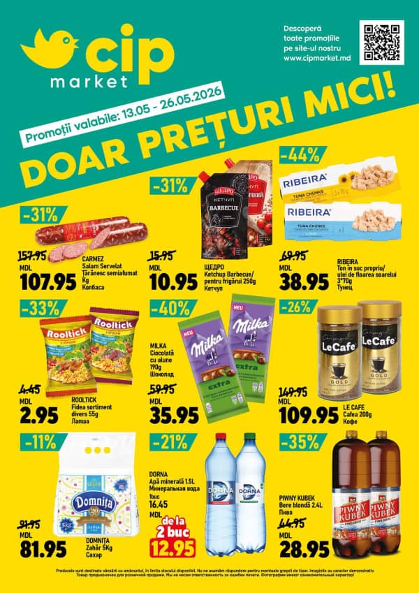 CIP Market: Reduceri de primăvară