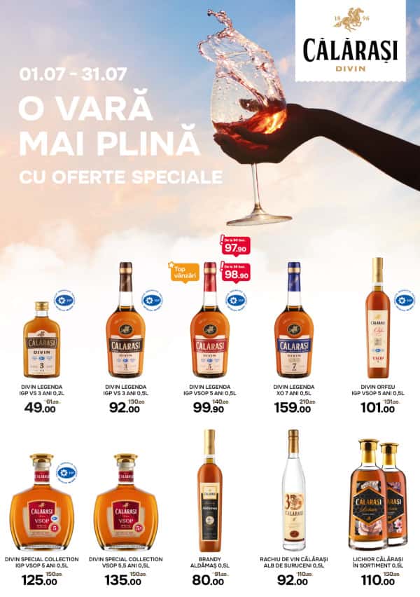 Călărași Divin: Ofertele lunii iulie