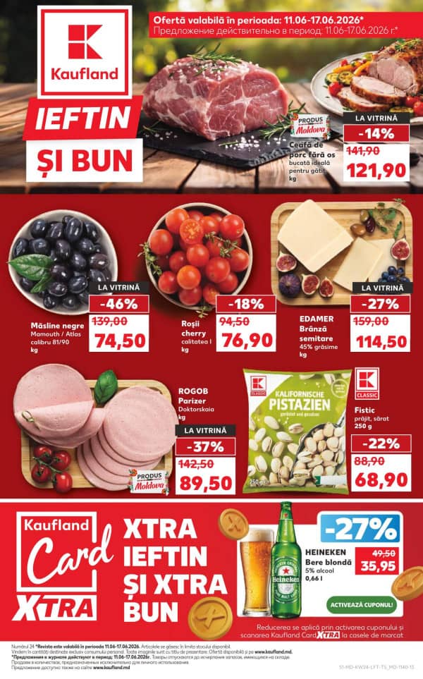 Kaufland: Descoperă ofertele din perioada 11 - 17.06