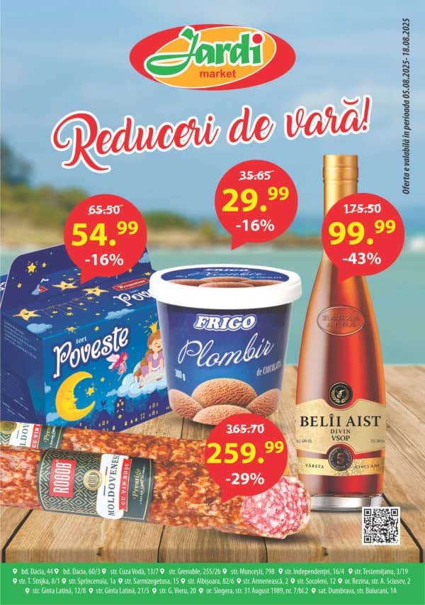 Jardi: Reducerile lunii august