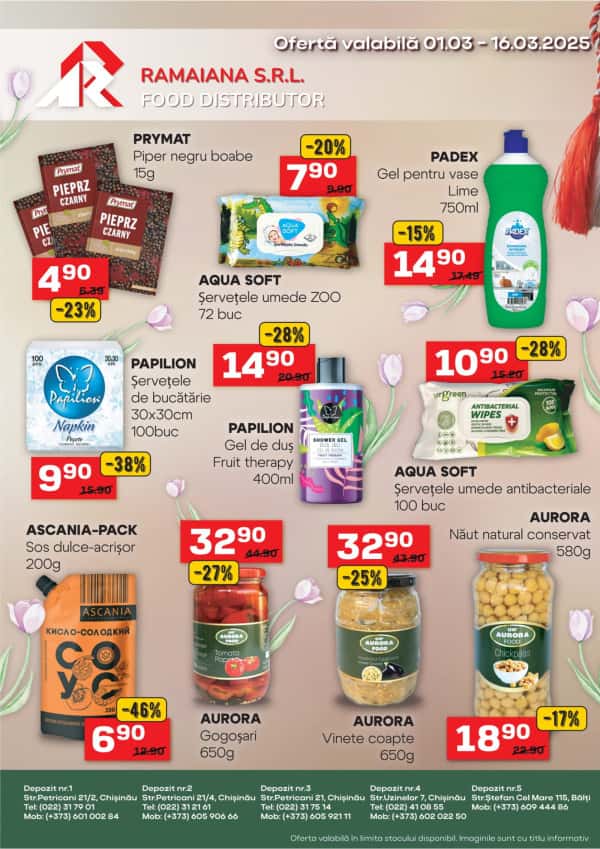 Ramaiana: Reduceri de primăvară 01.03-16.03.2025