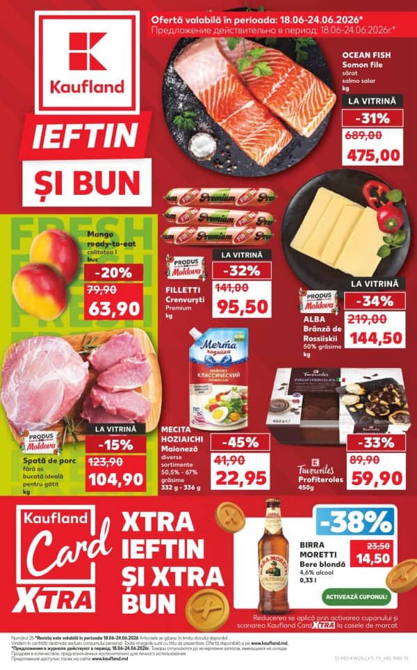 Kaufland: Descoperă ofertele din perioada 18 - 24.06