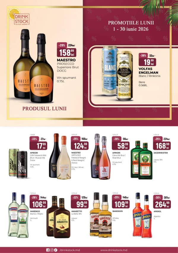 Drink Stock: Promoțiile lunii iunie