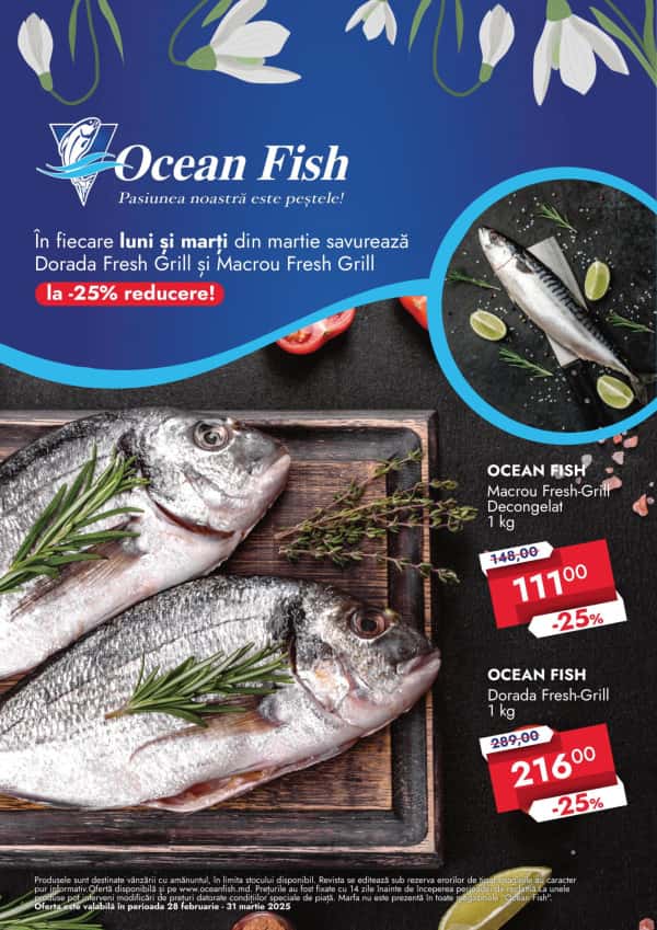 Ocean Fish: Oferta lunii martie