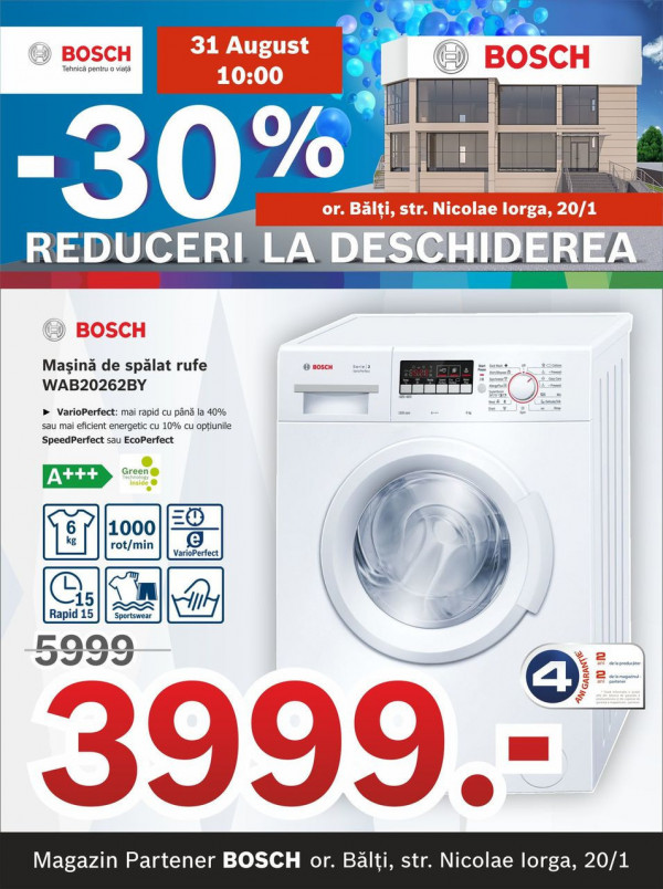 Bosch: 31 - marea deschidere a celui de al 2-lea magazin