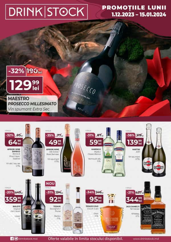 Drink Stock: Promoțiile lunii decembrie
