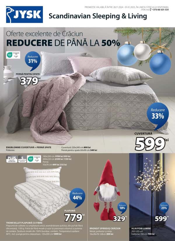 JYSK: Reduceri de iarnă