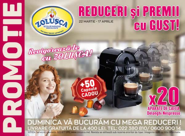 Zolușca: Reduceri și premii cu gust