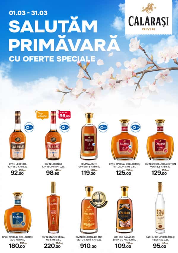 Călărași Divin: Ofertele lunii martie