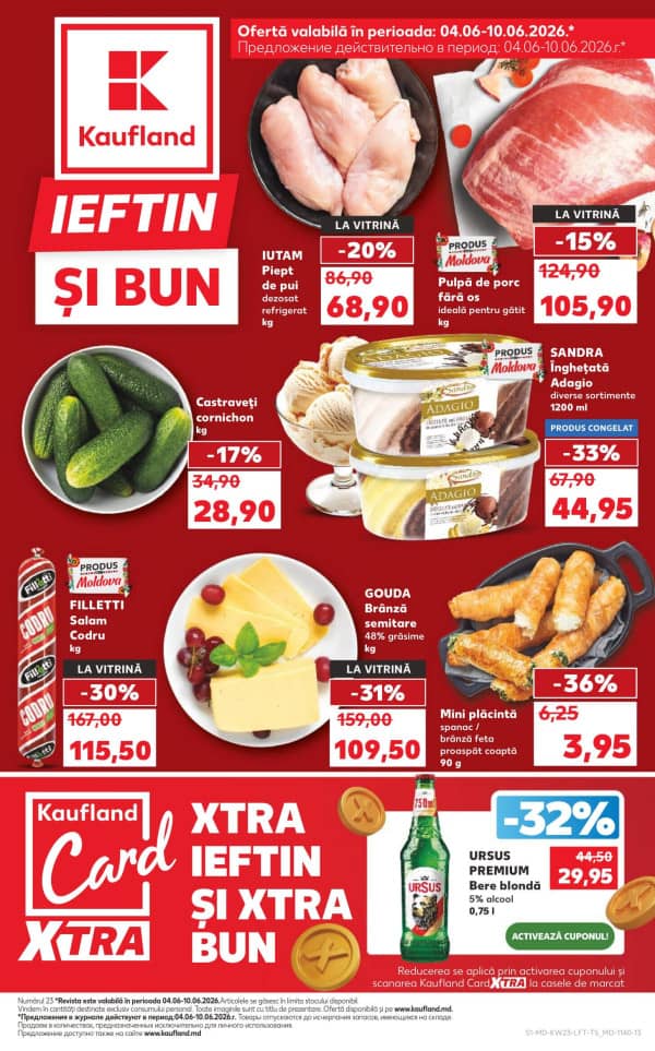 Kaufland: Descoperă ofertele din perioada 4 - 10.06