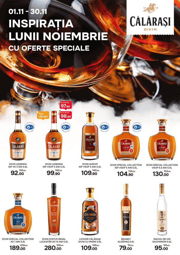 Călărași Divin: Ofertele lunii noiembrie