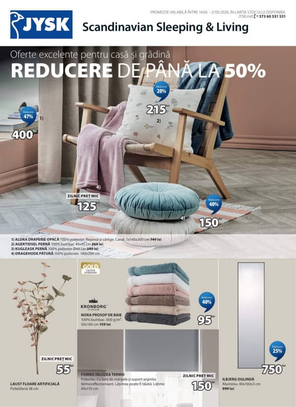 JYSK: Oferta lunii mai
