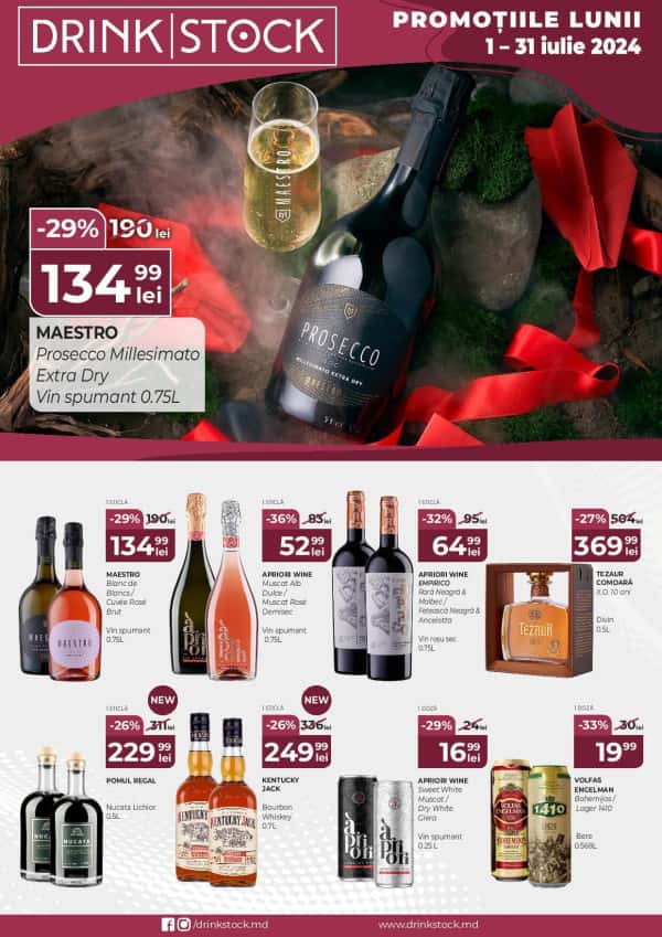 Drink Stock: Promoțiile lunii iulie