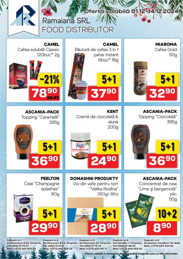 Ramaiana: Oferta lunii decembrie 01.12-14.12
