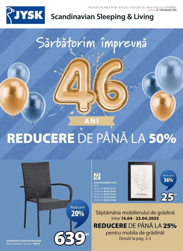 JYSK: Oferta lunii aprilie