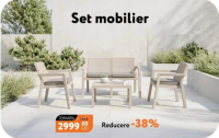 Nanu Market Set mobilier (canapea, 2 fotolii, măsuță)