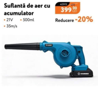 Hammer Suflantă de aer cu acumulator 21V