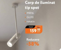 Nanu Market Corp de iluminat tip spot MR16 GU10 rotativ