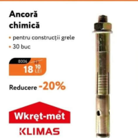 Wkret-met KLIMAS Ancoră chimică 30 buc