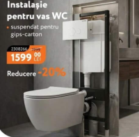 NANU Market Instalație pentru vas WC suspendat gips-carton