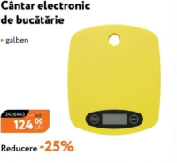 NANU market Cântar electronic de bucătărie galben