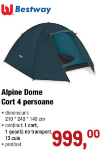Bestway Alpine Dome Cort 4 persoane 210*240*140cm
