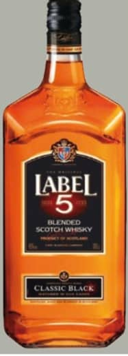 Label 5 Classic Black Whisky 1L