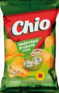 Chio Chips Smântână și Ceapă in sortiment 125g
