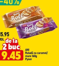 Ani Ruladă cu caramel/mure 160g