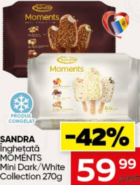 Sandra Moments Înghețată Mini Dark/White Collection 270g