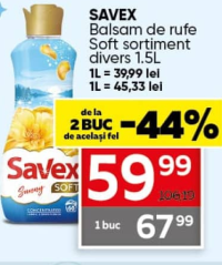 Savex Balsam de rufe Soft sortiment divers 1.5L