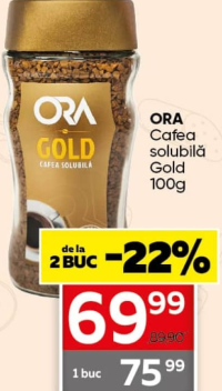 Ora Cafea solubilă Gold 100g