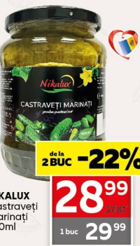 Nikalux Castraveți marinați 720ml