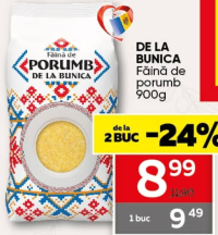 DE LA BUNICA Făină de porumb 900g